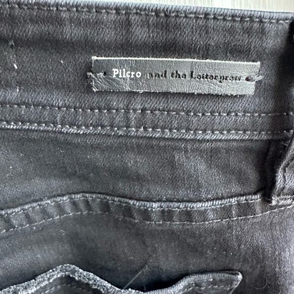 Anthropologie Pilcro Mid-Rise Slim Straight Jeans Jewel Embellished - Picture 10 of 12